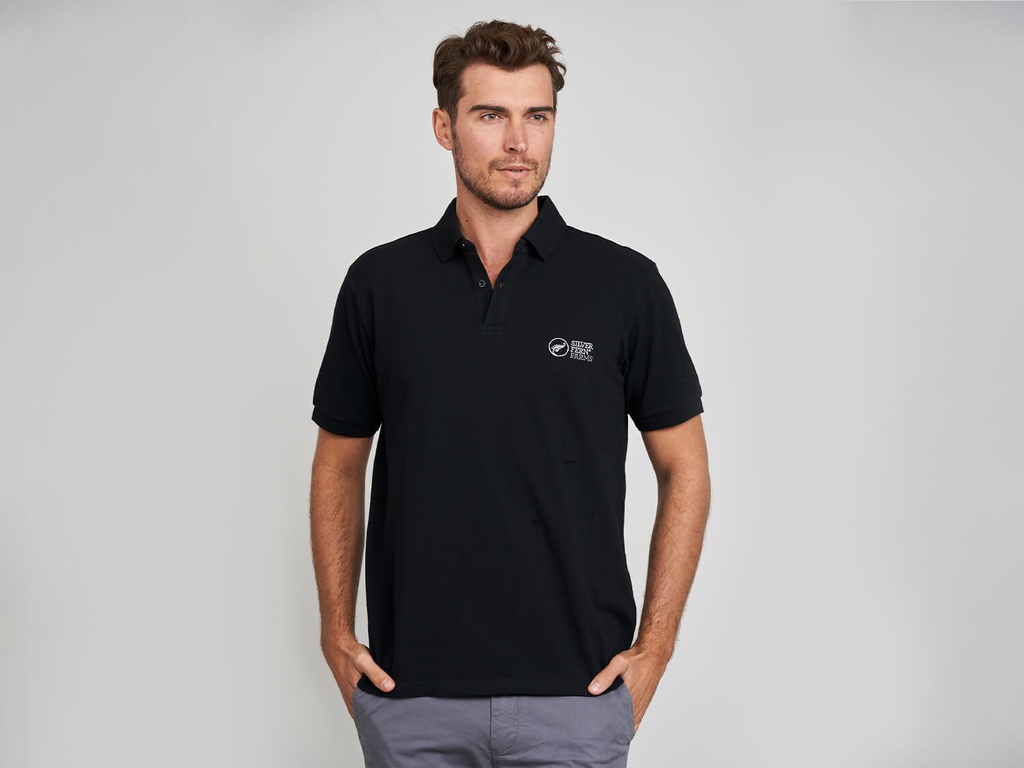 Plain Black Polo